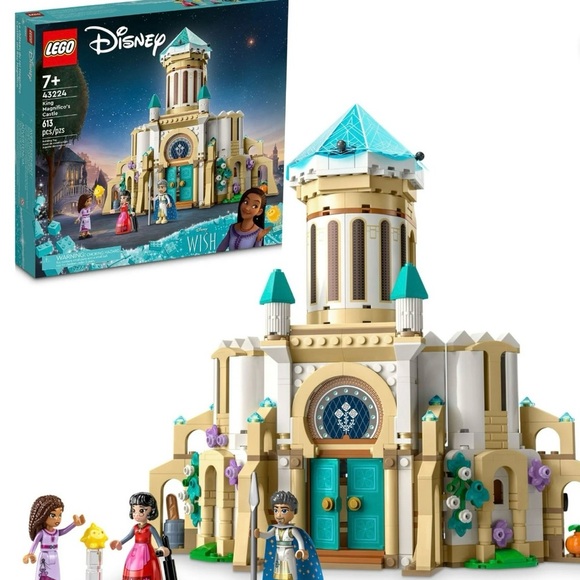 LEGO Disney Wish Castle Building Set - Blue and Tan - Picture 4 of 10